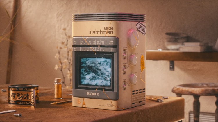 - ViralBandit Vintage watchman with kintsugi repairs