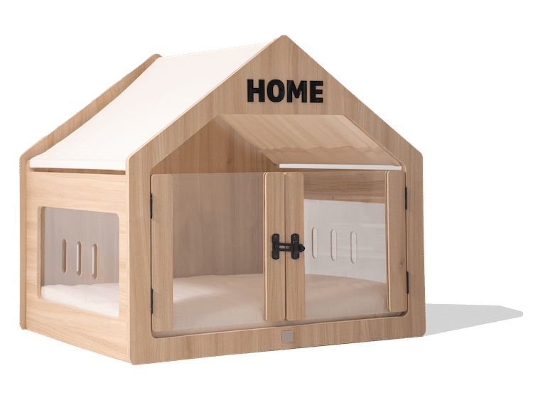 - ViralBandit Wooffy Modern Dog House