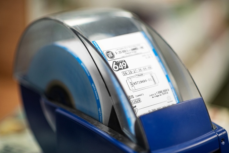 Lotto terminal printer