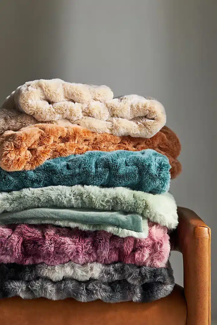 Faux Fur Throw Blanket