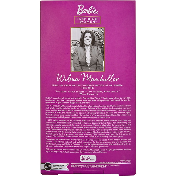 Mattel Debuts Wilma Mankiller Barbie as Part of Inspiring Women Series