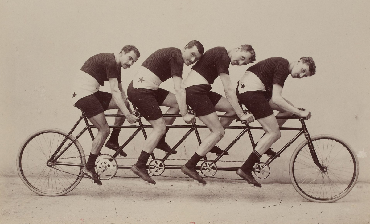 Amazing Vintage Photos of Tandem Cycling Taken by Jules Beau from The 19th Century » Design You Trust