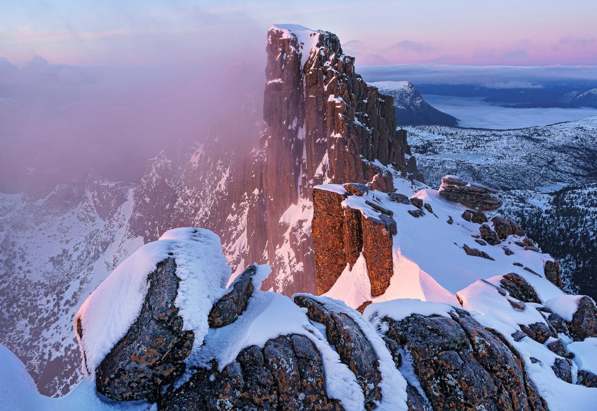 Aerial view of mountain landscape