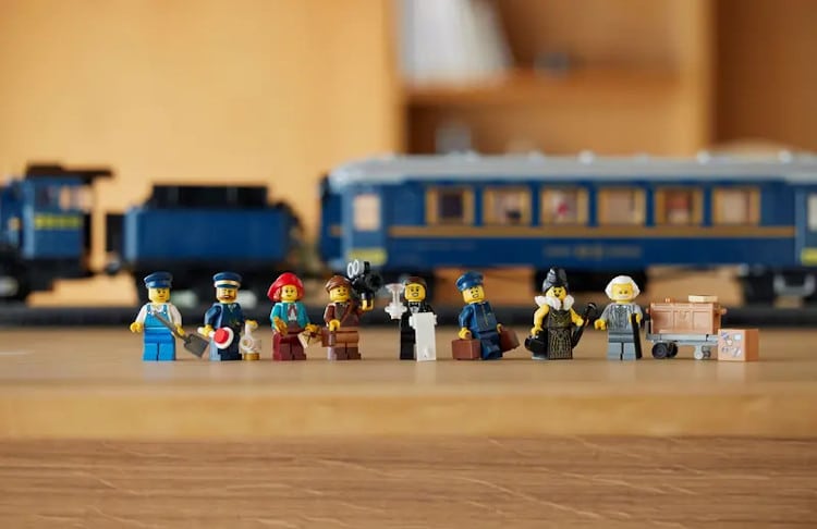 lego orient express train set minifigures