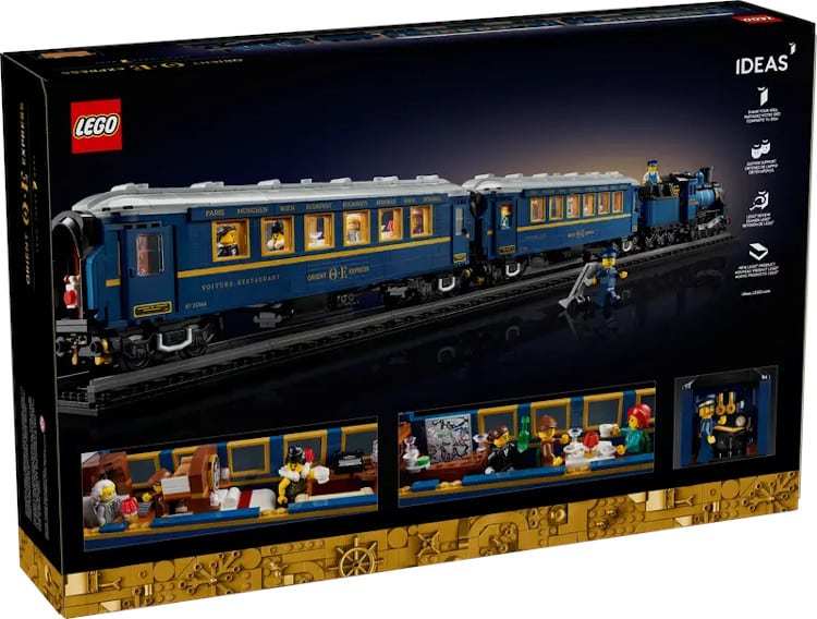 lego orient express train set box