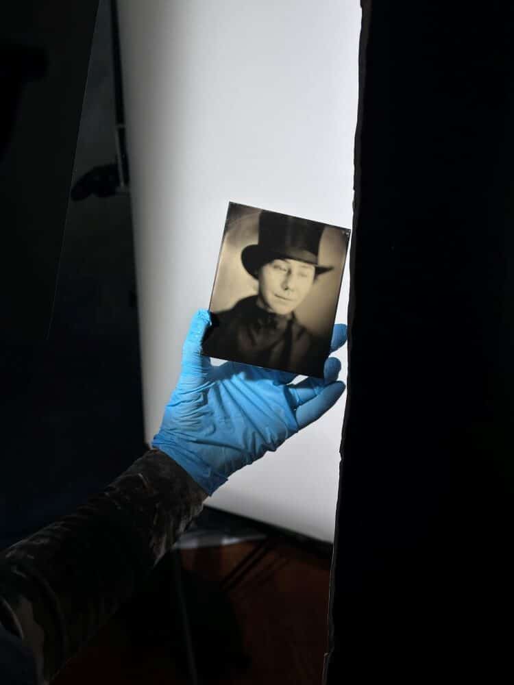 Wet collodion photoshoot, Barbara Cole