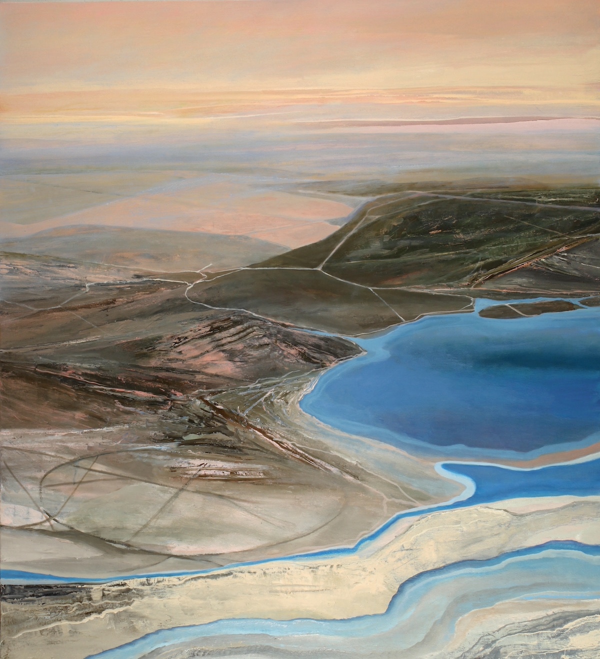 Aerial Landscape Painting by Philip Govedare