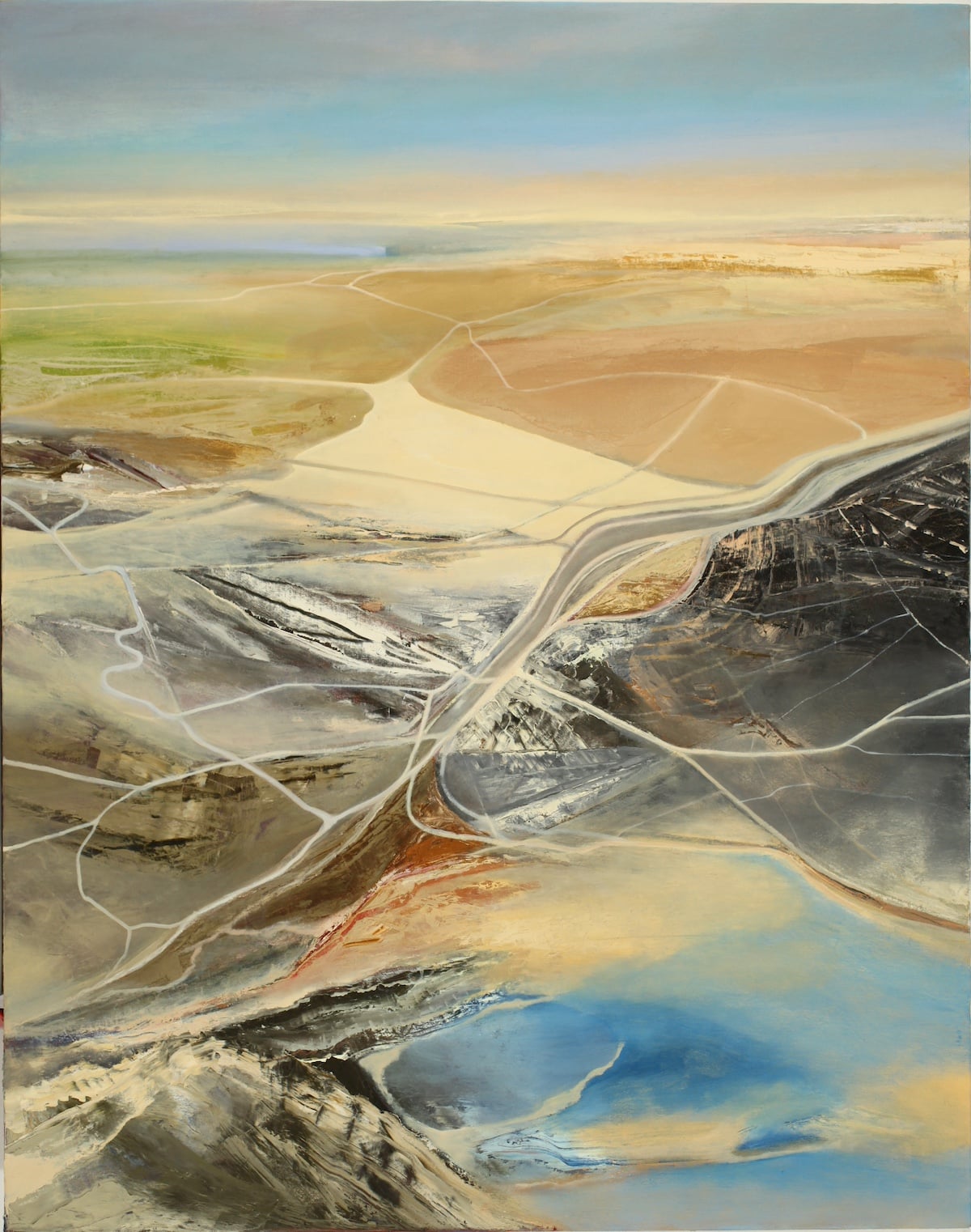 Aerial Landscape Painting by Philip Govedare