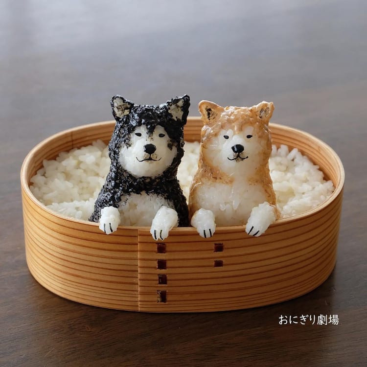 Onigiri dogs made of rice
