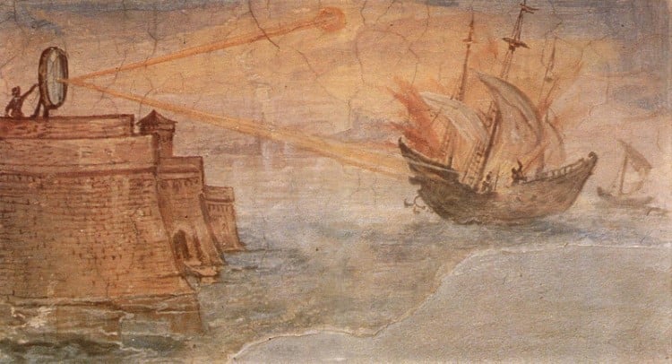 Archimedes Death Ray by Giulio Parigi
