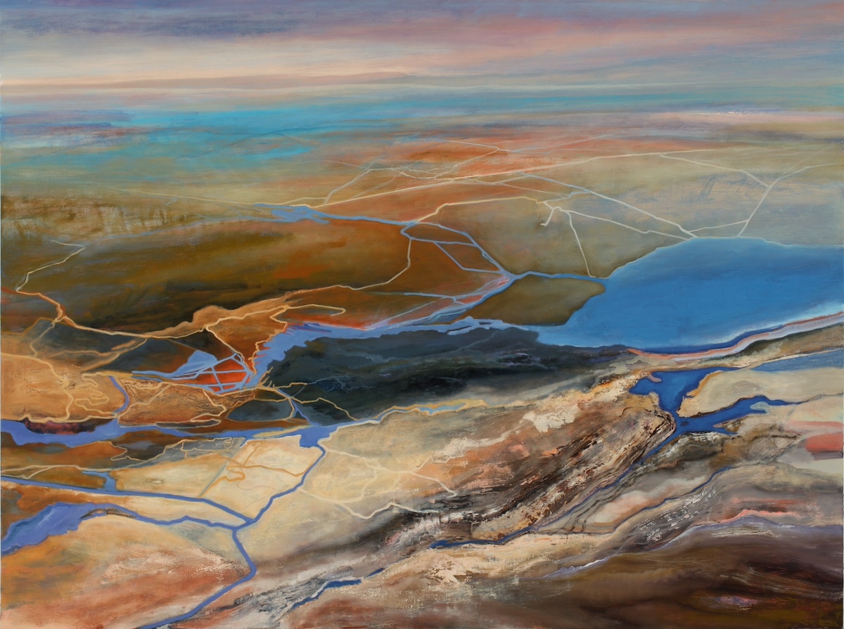 Aerial Landscape Painting by Philip Govedare