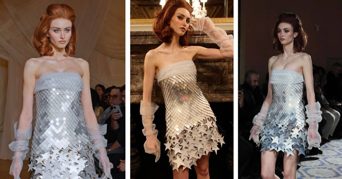 Adobe Pattern Changing Dress At New York Fashion Week
