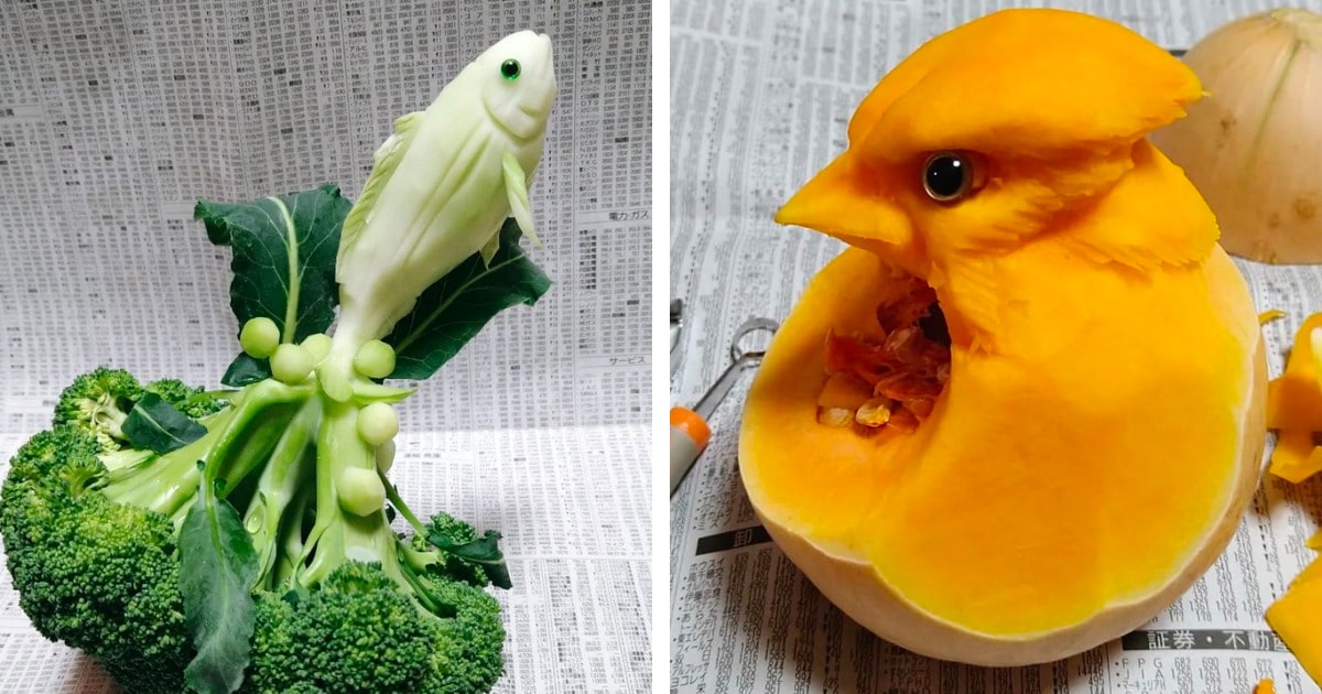 Japanese Artist Transforms Produce Into Mouthwatering Art