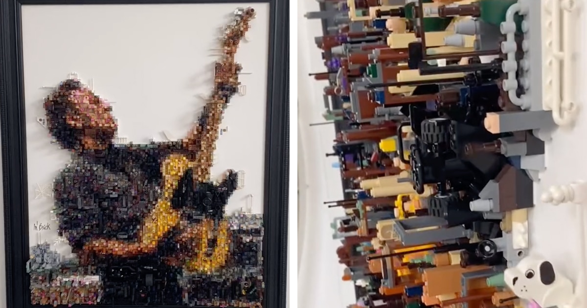 Artist M’BricK Creates Incredible “Paintings” With LEGO Bricks