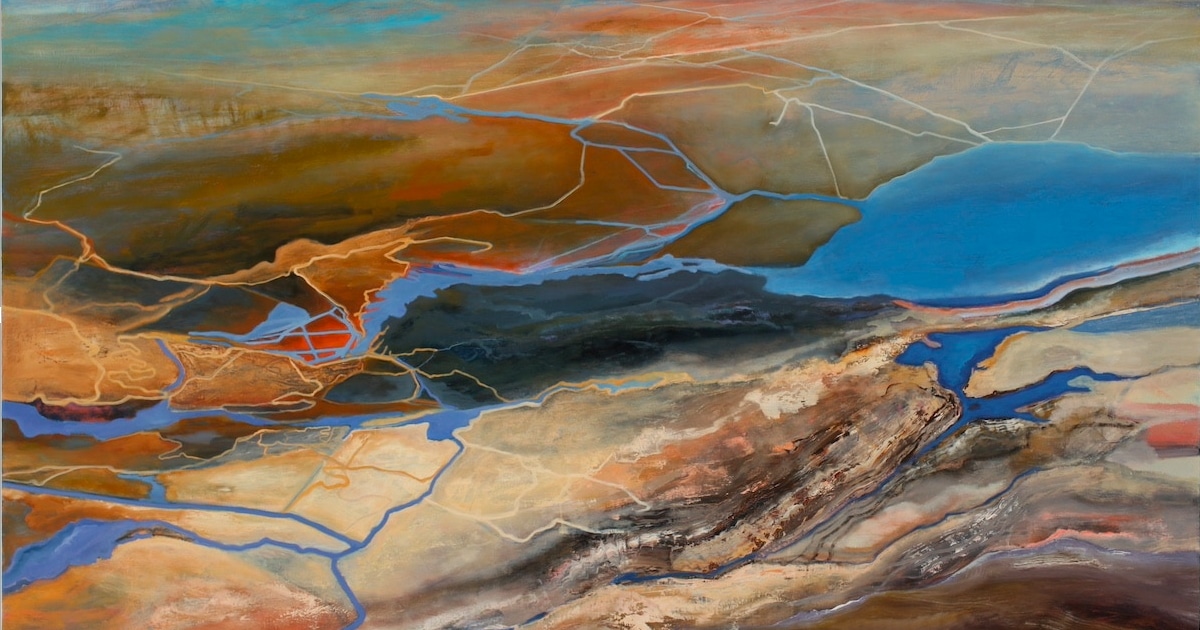 Stunning Oil Paintings That Look Like Aerial Views of Western Landscapes