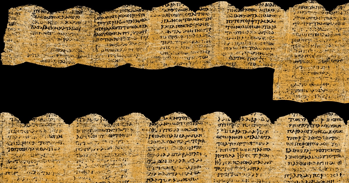 Ancient Roman Scroll Burned by Mount Vesuvius Eruption Is Now Readable Thanks To AI