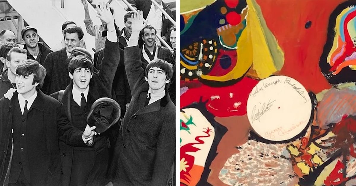 Painting Made by All Four Members of the Beatles Sells for $1.7M