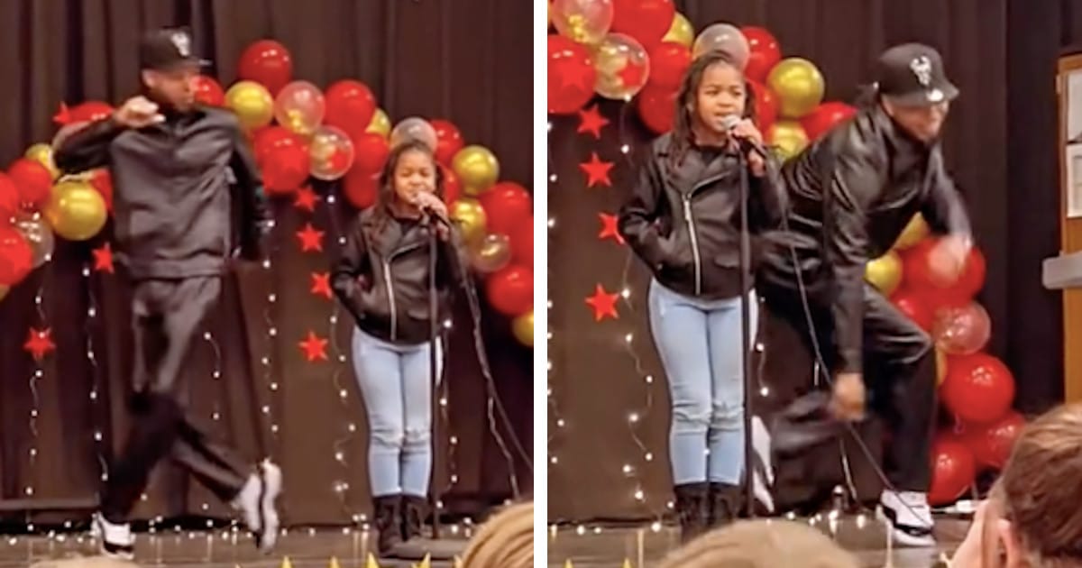 Uncle Fulfills Niece’s Request to Be Her Dancer at Talent Show