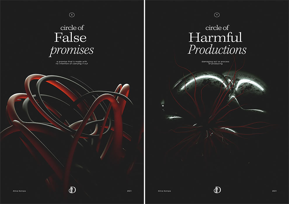 Design Divina Comedia – a Series of Posters by Alina Kompanets » Design You Trust