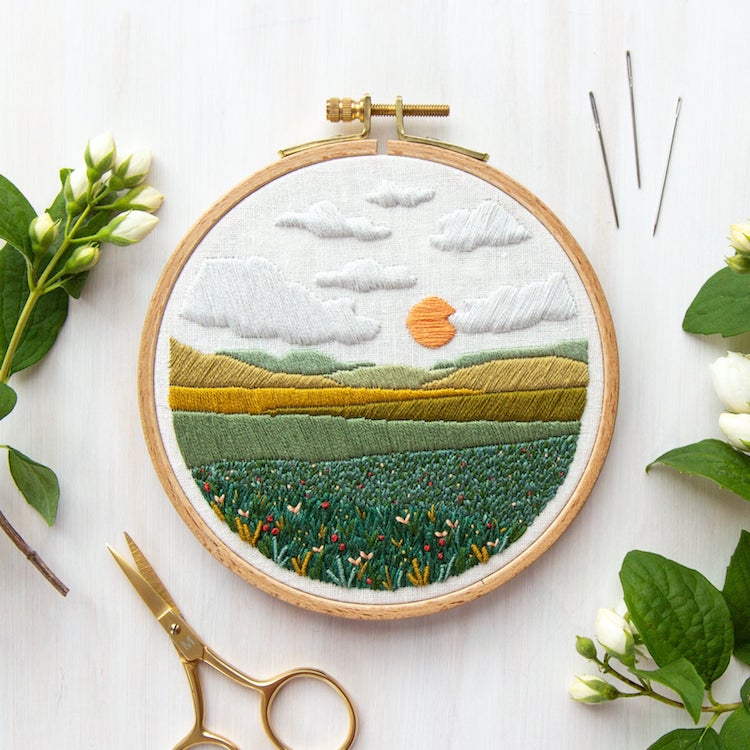Meadow Embroidery Pattern