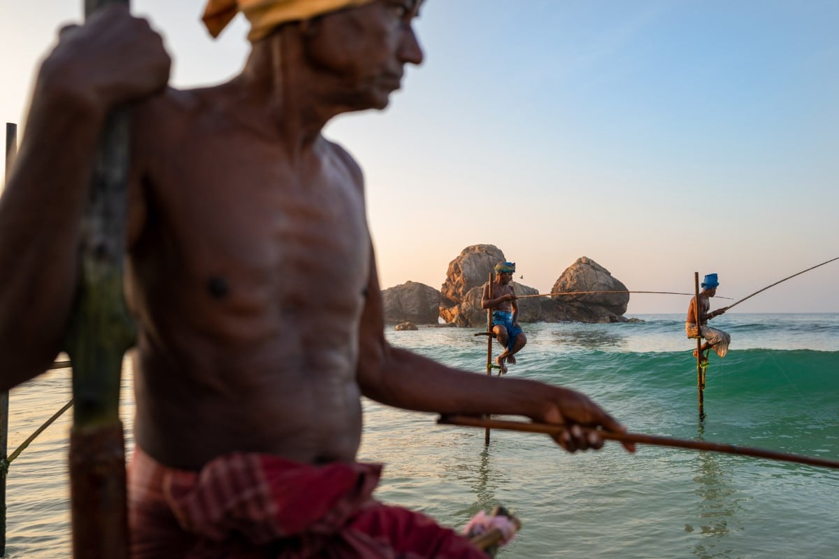 Local fishermen in Sri Lanka