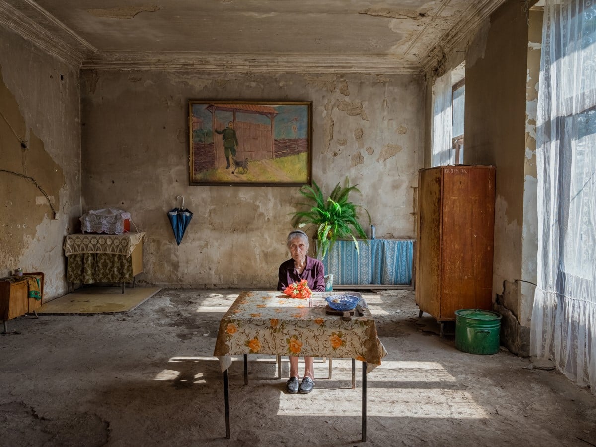 Portrait of an elderly woman from Abkhazia
