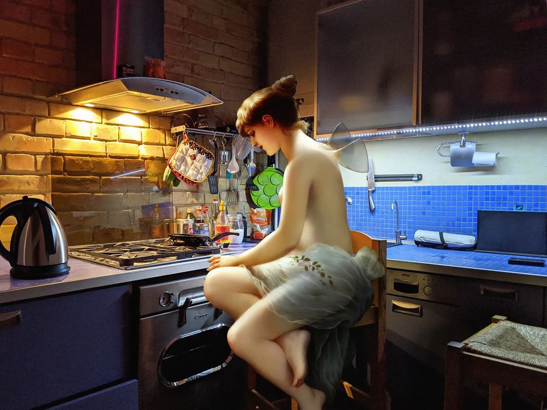The Artist Unexpectedly Finds a Modern Context in Which to Place Figures from Classical Paintings » Design You Trust