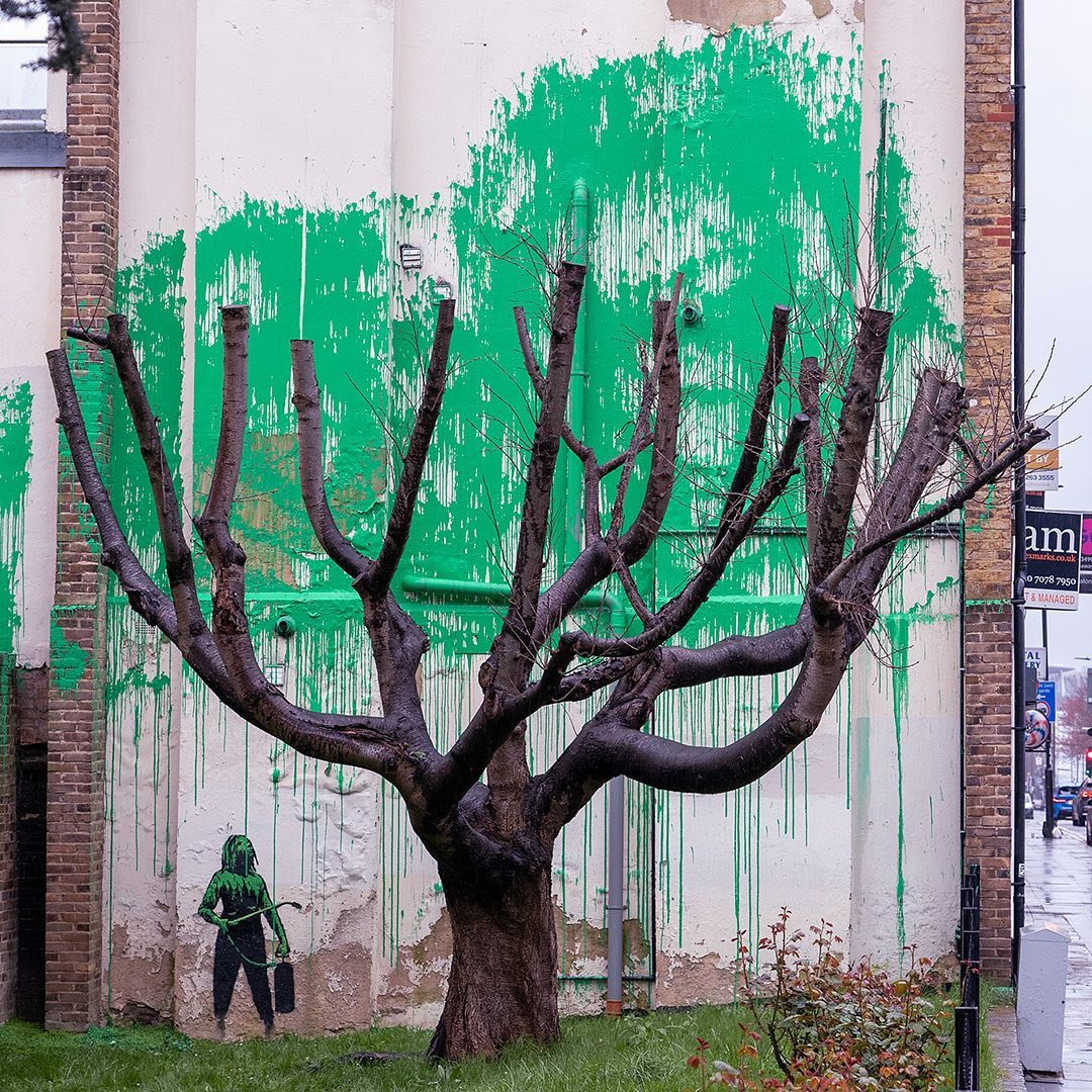 The New Masterpiece that Banksy Has Created on The Side of A Building in London Is Truly His Own » Design You Trust