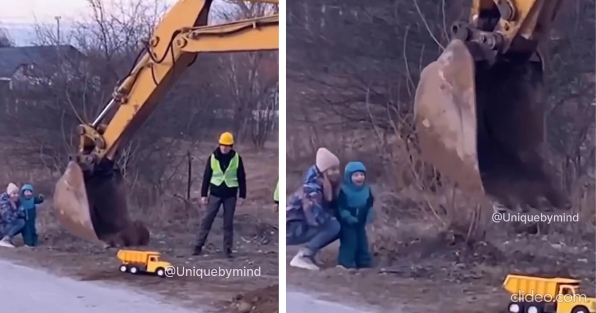 Construction Workers Make Boy’s Day By Filling His Dump Truck