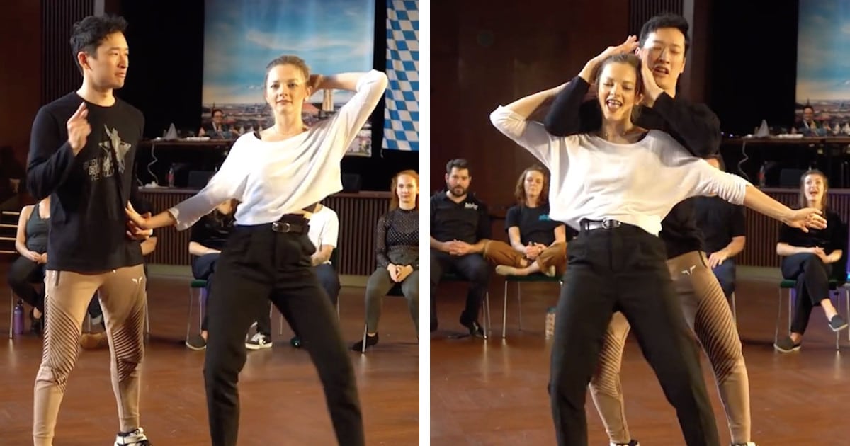 Watch 2 West Coast Swing Dancers Improvise on the ‘Macarena’